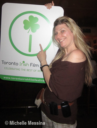 Irish Film Festival opening Gala The Irish Pub After TV interview Michelle Messina attends