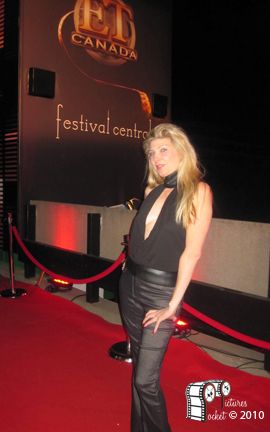 Director Michelle Messina on red carpet TIFF 2010