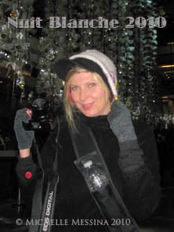 MIchelle Messina Filming 24 hours at Nuit Blanche