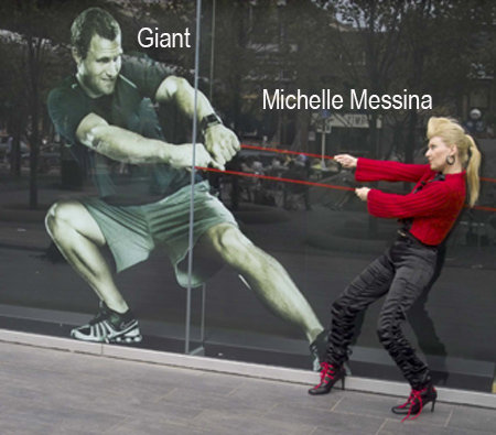 Michelle Messina Wins Battle Giant